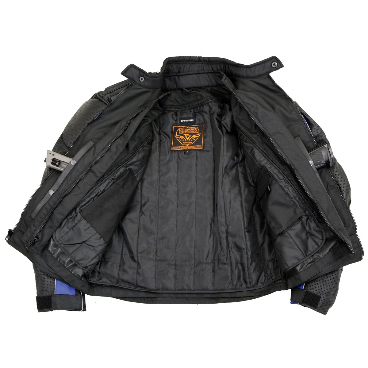 NexGen SH2153 Men's Black and Grey CE Armored Motorcycle Textile