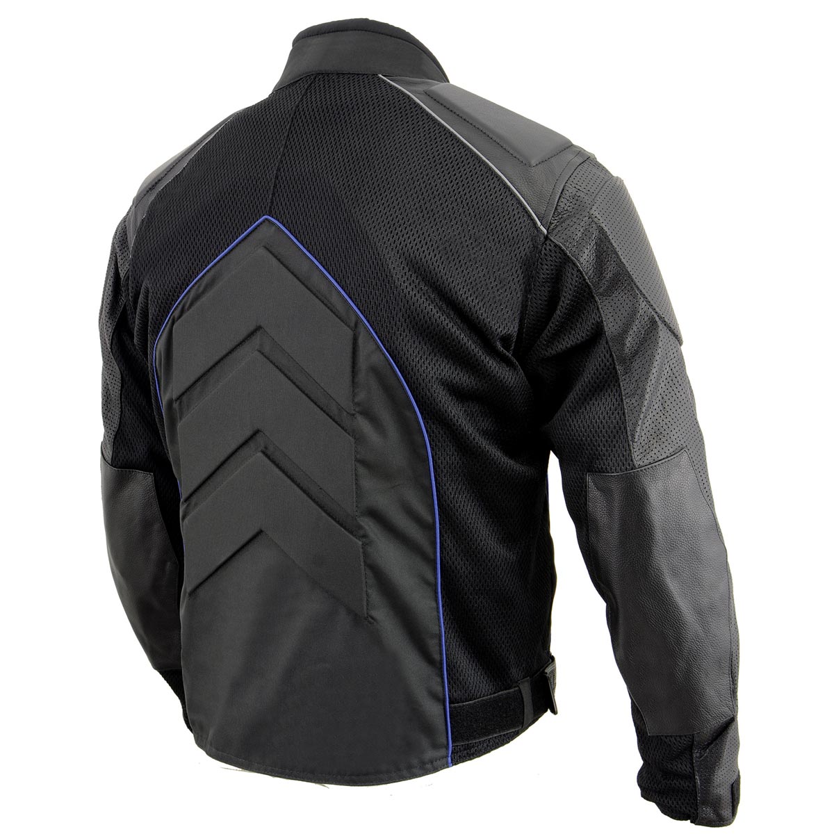 NexGen SH2153 Men's Black and Grey CE Armored Motorcycle Textile