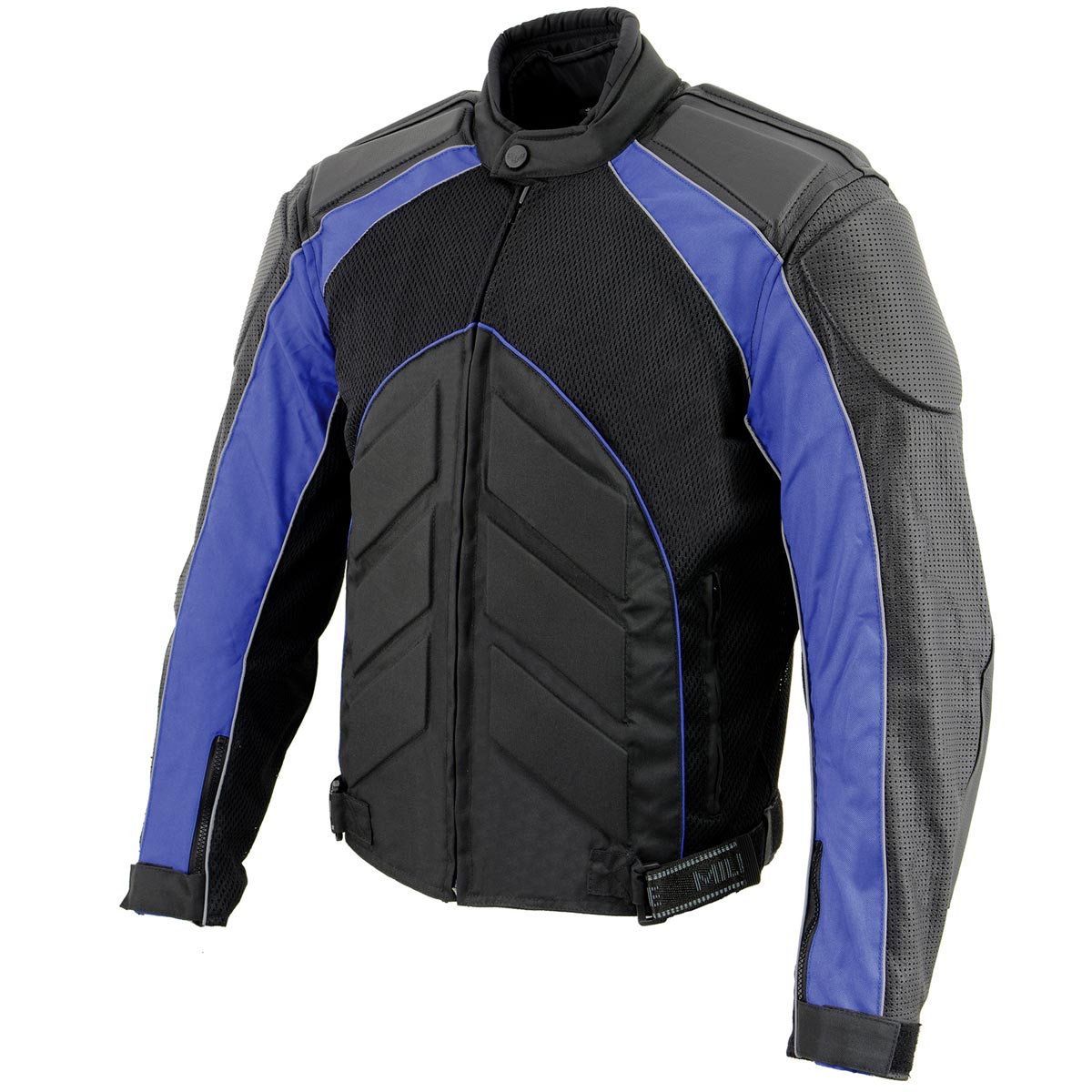 NexGen SH2153 Men's Black and Grey CE Armored Motorcycle Textile
