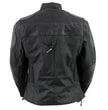 NexGen SH2179 Women's Black Leather and Textile Vented Racer Jacket