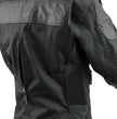NexGen SH2179 Women's Black Leather and Textile Vented Racer Jacket