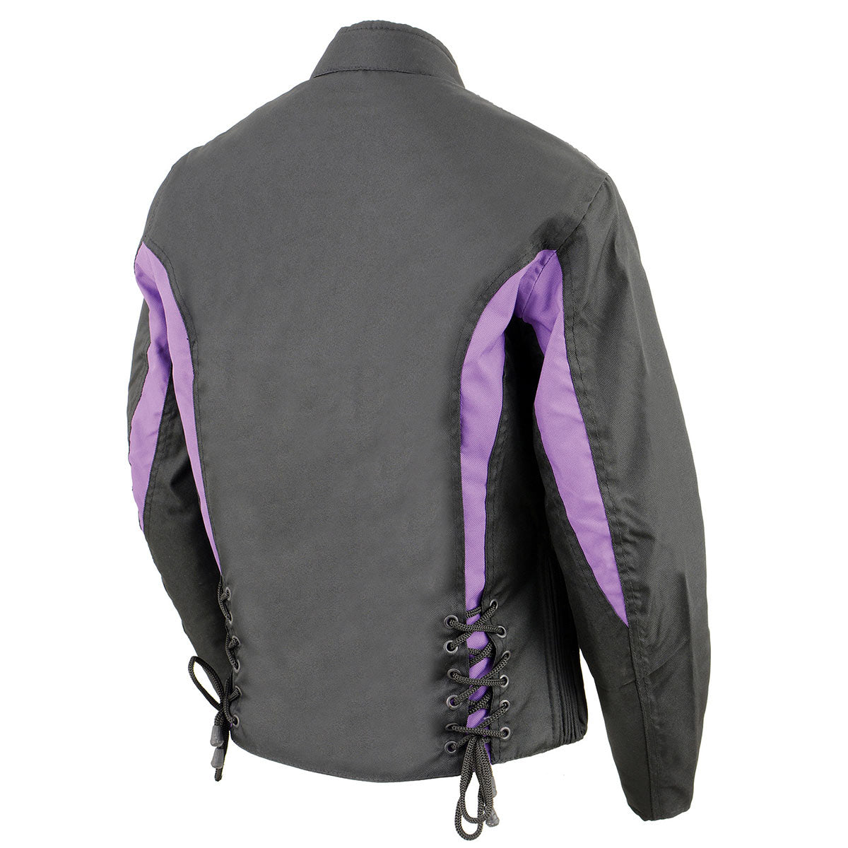 ジャケット・アウター theVirgins lingerie shape riders jacket Nexgen SH2188 Women's Black and Purple Textile Motorcycle Riding
