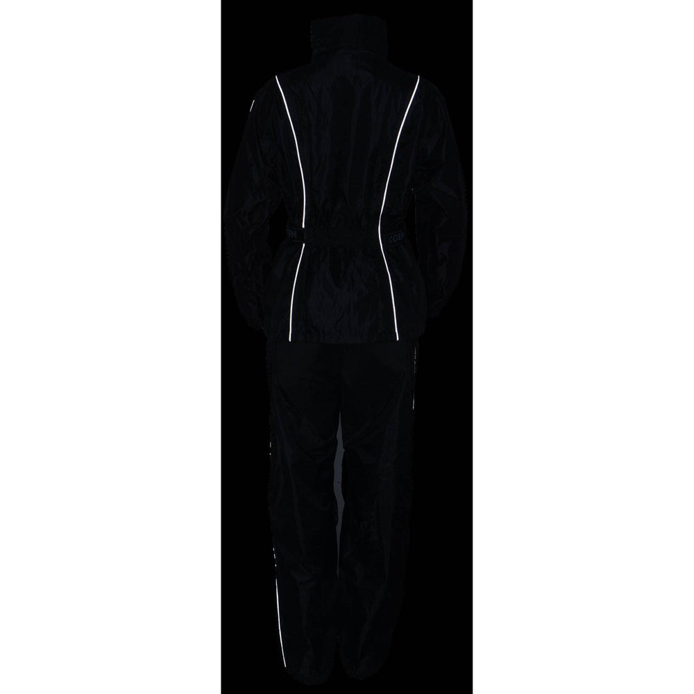 NexGen SH2215L Women's Lightweight Oxford Nylon Black Water Resistant Rain Suit