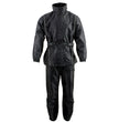 NexGen SH2225 Men's Black Waterproof Rain Suit with Reflective Piping