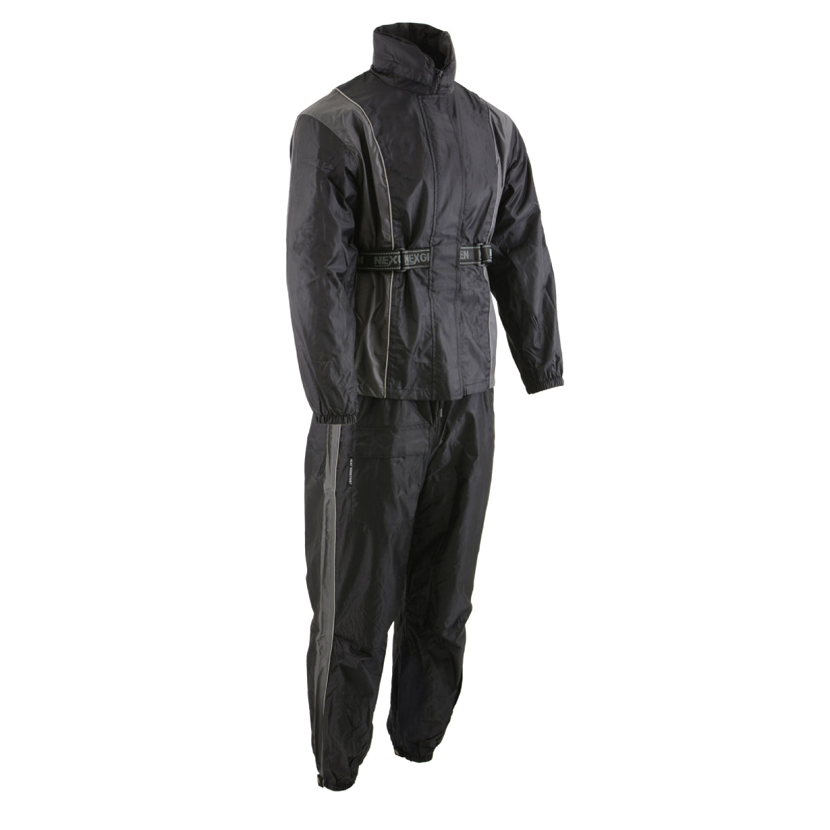 Milwaukee Leather SH2225L Women's Black and Grey Waterproof Rain Suit with Reflective Piping