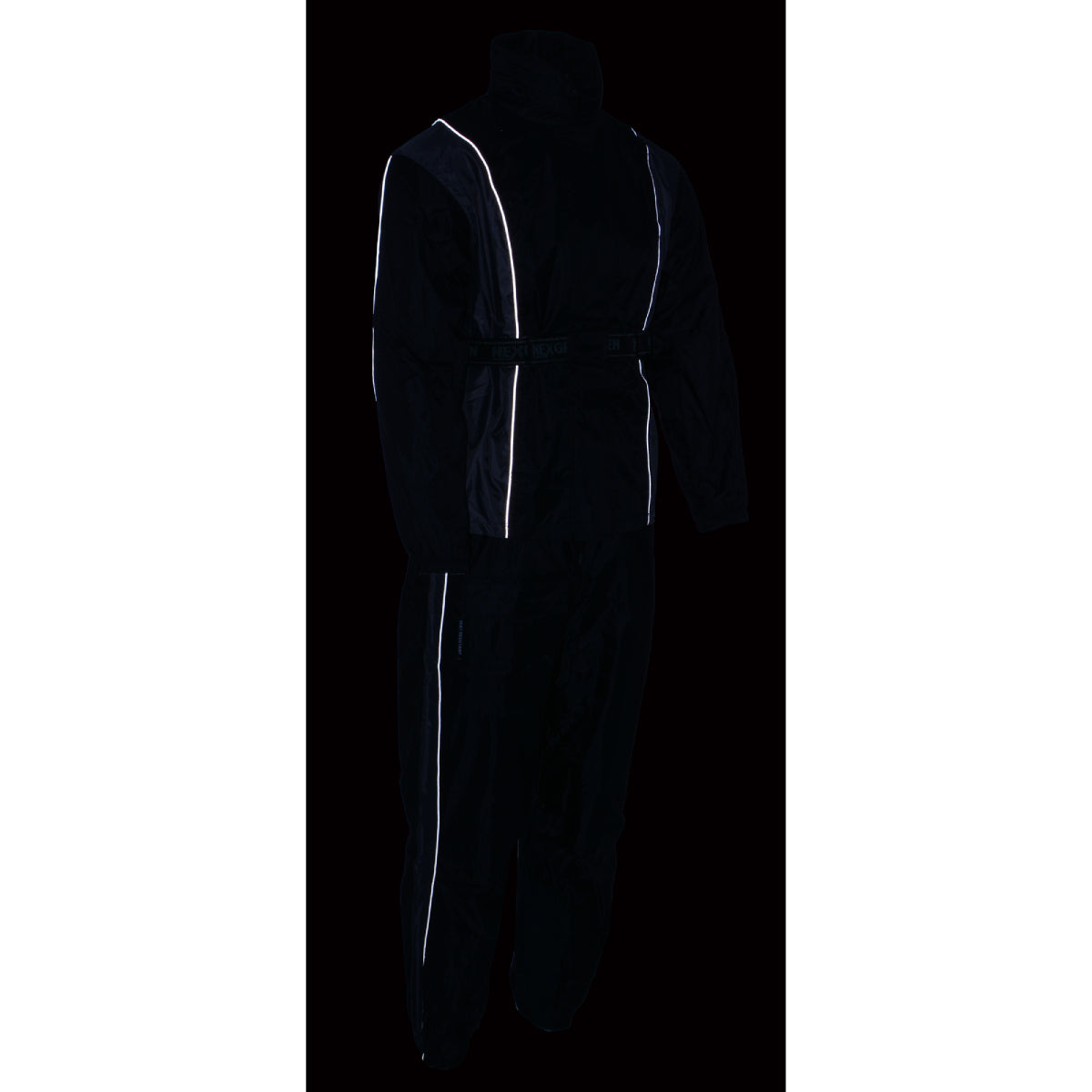 Milwaukee Leather SH2225L Women's Black and Grey Waterproof Rain Suit with Reflective Piping