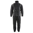 NexGen SH222503 Women's Motorcycle-Outdoors Black and Grey Hooded Water Proof Rain Suit