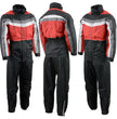 NexGen Men's SH2226 Black and Red Hooded Water Proof Rain Suit