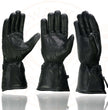 Milwaukee Leather SH231 Men's Black Leather Warm Gauntlet Motorcycle Cold Weather Gloves