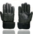 Milwaukee Leather SH231 Men's Black Leather Warm Gauntlet Motorcycle Cold Weather Gloves