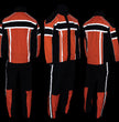 Milwaukee Leather SH233102 Men's Black and Orange Water Resistant Rain Suit with Reflective Tape