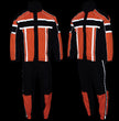 Milwaukee Leather SH233102 Men's Black and Orange Water Resistant Rain Suit with Reflective Tape