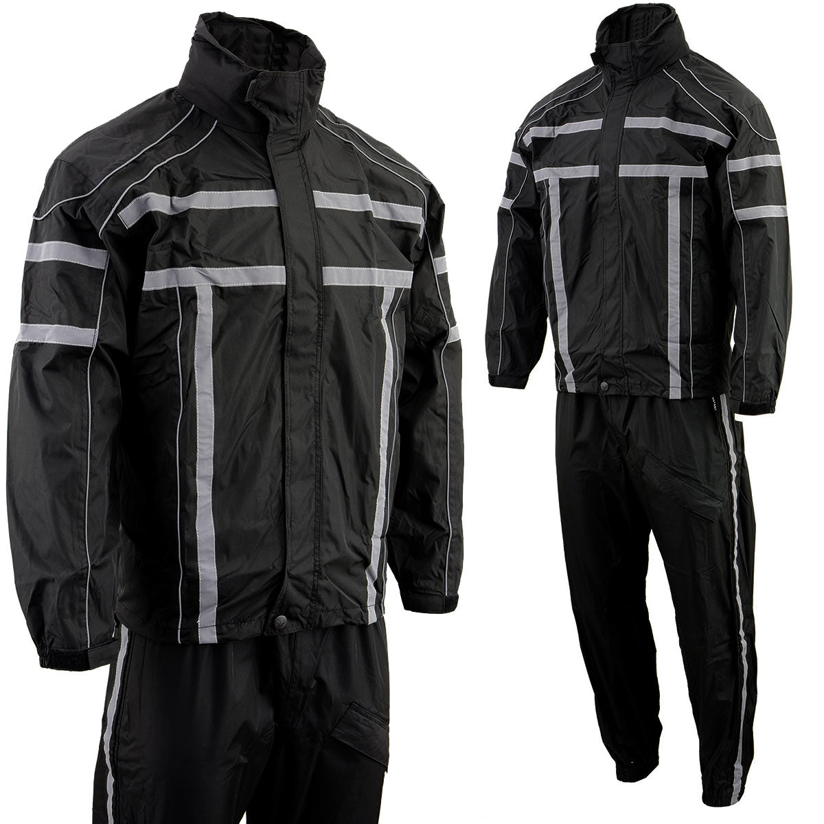 NexGen SH2331 Men's Black Water Resistant Rain Suit with