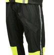NexGen SH233113 Men's Black and Neon Green Water Resistant Motorcycle-Outdoors Rain Suit with Reflective Tape