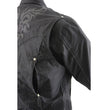Milwaukee Leather SH2366 Women's'Reflective Tribal' Black Armored Motorcycle Textile Jacket