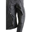 Milwaukee Leather SH2366 Women's'Reflective Tribal' Black Armored Motorcycle Textile Jacket
