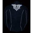 Milwaukee Leather SH2366 Women's'Reflective Tribal' Black Armored Motorcycle Textile Jacket