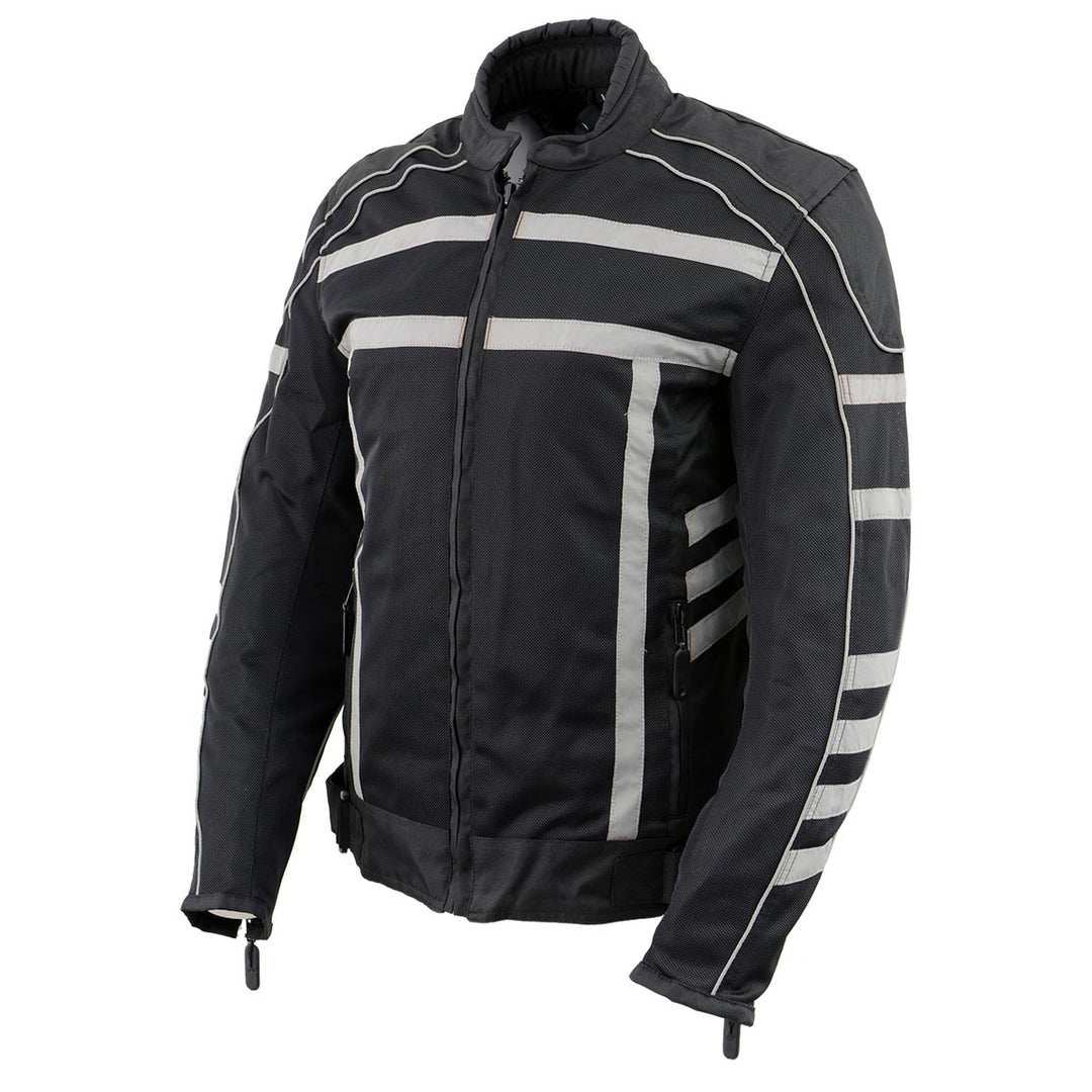Nexgen Riding Jacket NexGen SH2376 Women's Black and Grey Nylon with Mesh Armored Racer ...