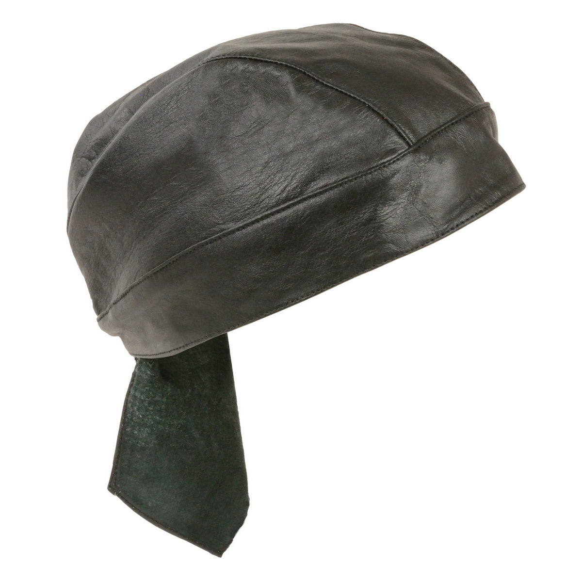 Milwaukee Leather SH315 Black Motorcycle Leather Cap