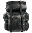 Milwaukee Leather SH537 Large Black Motorcycle Large Leather Deluxe Sissy Bar Pack Bag