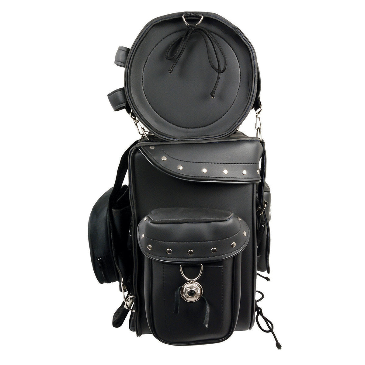 Milwaukee Leather SH538 Large Black PVC Deluxe Water Resistant