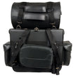 Milwaukee Leather SH539 Large Black Motorcycle PVC Large 2 Piece Touring Sissy Bar Bag
