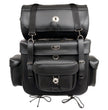 Milwaukee Leather SH539 Large Black Motorcycle PVC Large 2 Piece Touring Sissy Bar Bag