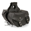 Milwaukee Leather SH55302ZB Black Large Zip-Off PVC Throw Over Saddlebags