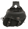 Milwaukee Leather SH55302ZB Black Large Zip-Off PVC Throw Over Saddlebags