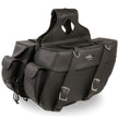 Milwaukee Leather SH57401ZB Black Large Zip-Off PVC Throw Over Motorcycle Saddlebags