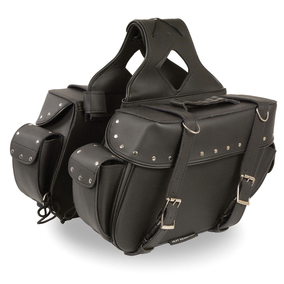 Milwaukee Leather SH574ZB Black Large Zip-Off PVC Throw Over