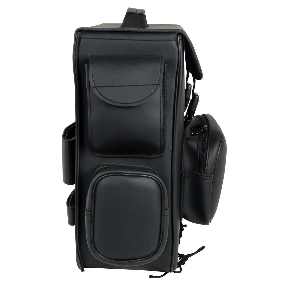 Milwaukee Leather SH584 Large Black PVC Motorcycle Sissy Bar Bag
