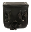 Milwaukee Leather SH59001 Small Black PVC Studded Sissy Bar Motorcycle Bag