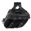 Milwaukee Leather SH592ZB Black Zip-Off PVC Throw Over Slanted Saddlebags