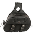 Milwaukee Leather SH611ZB Black Zip-Off PVC Throw Over Rounded Motorcycle Saddlebags