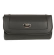 Milwaukee Leather SH61401 Black Medium Motorcycle Windshield PVC Tool Bag with Self FastenerClosure