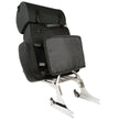 Milwaukee Leather SH617 Large Black Nylon Two Piece Sissy Bar Motorcycle Bag with Map Pocket