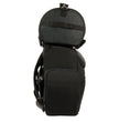 Milwaukee Leather SH617 Large Black Nylon Two Piece Sissy Bar Motorcycle Bag with Map Pocket