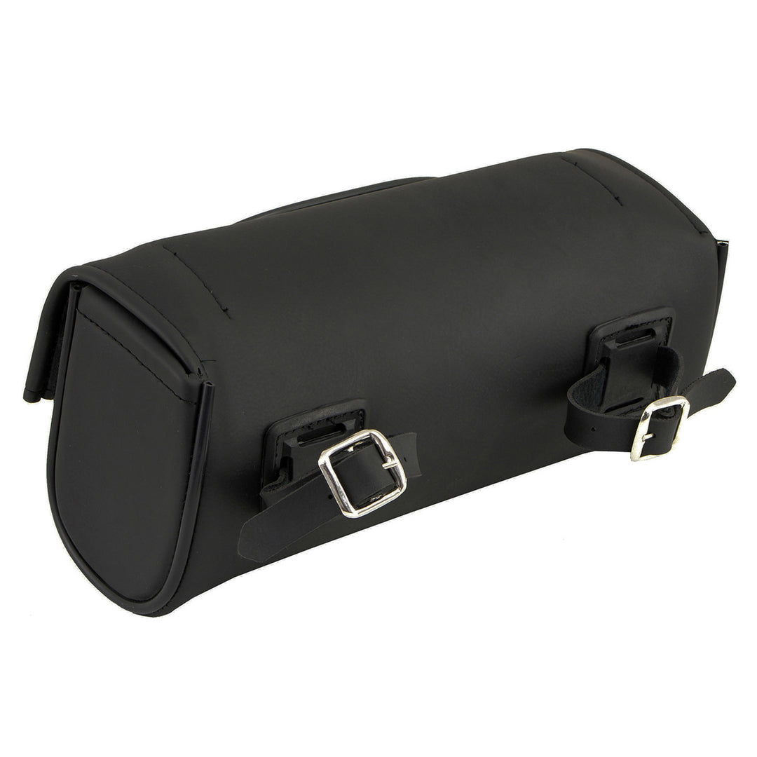 Milwaukee Leather SH621 Black PVC Motorcycle Tool Bag with Self FastenerClosure