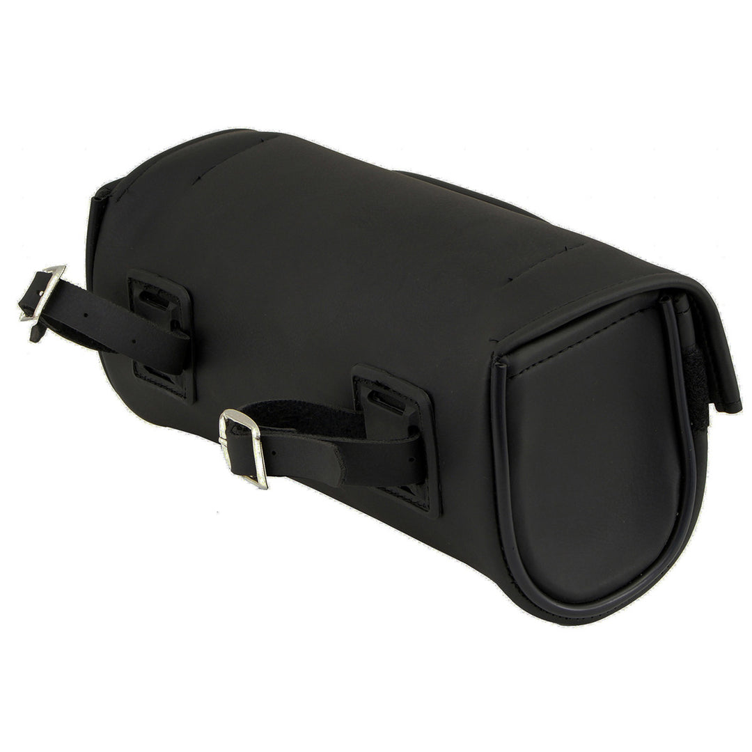 Milwaukee Leather SH621 Black PVC Motorcycle Tool Bag with Self FastenerClosure