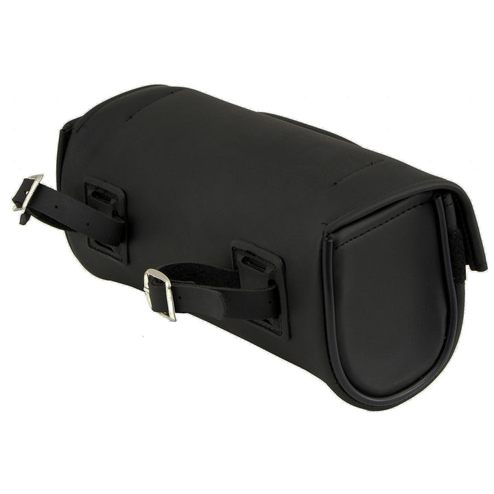 Milwaukee Leather SH621 Black PVC Motorcycle Tool Bag with Self FastenerClosure