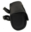 Milwaukee Leather SH621 Black PVC Motorcycle Tool Bag with Self FastenerClosure