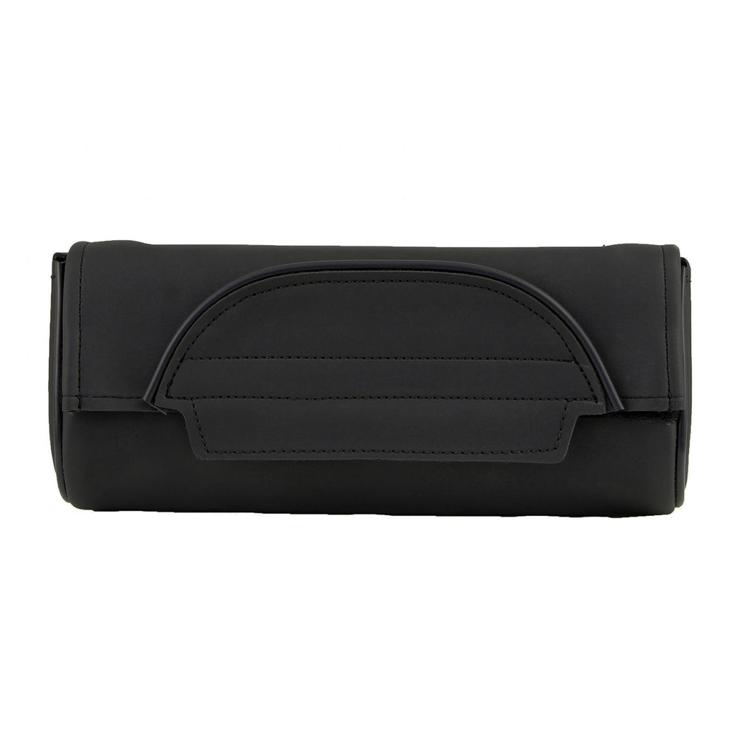 Milwaukee Leather SH621 Black PVC Motorcycle Tool Bag with Self FastenerClosure