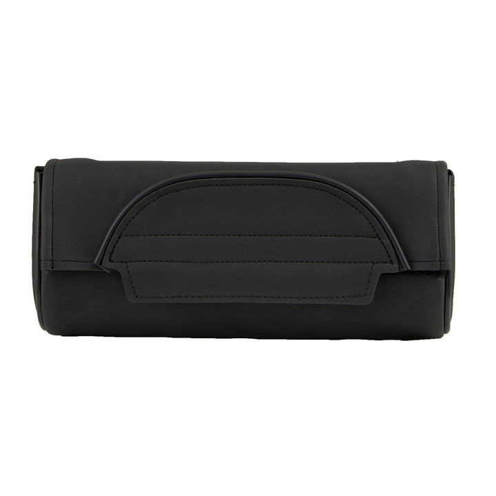Milwaukee Leather SH621 Black PVC Motorcycle Tool Bag with Self FastenerClosure