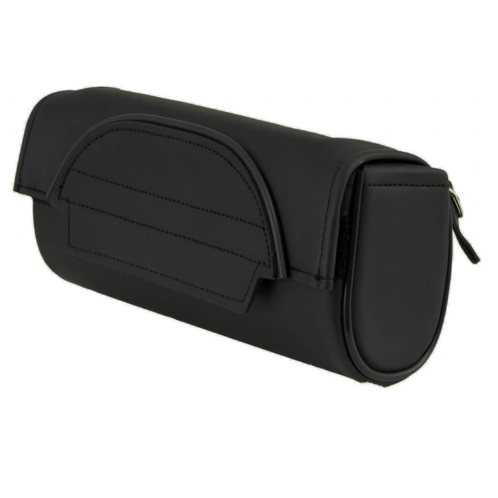 Milwaukee Leather SH62101 Black Double Strap PVC Motorcycle Tool Bag