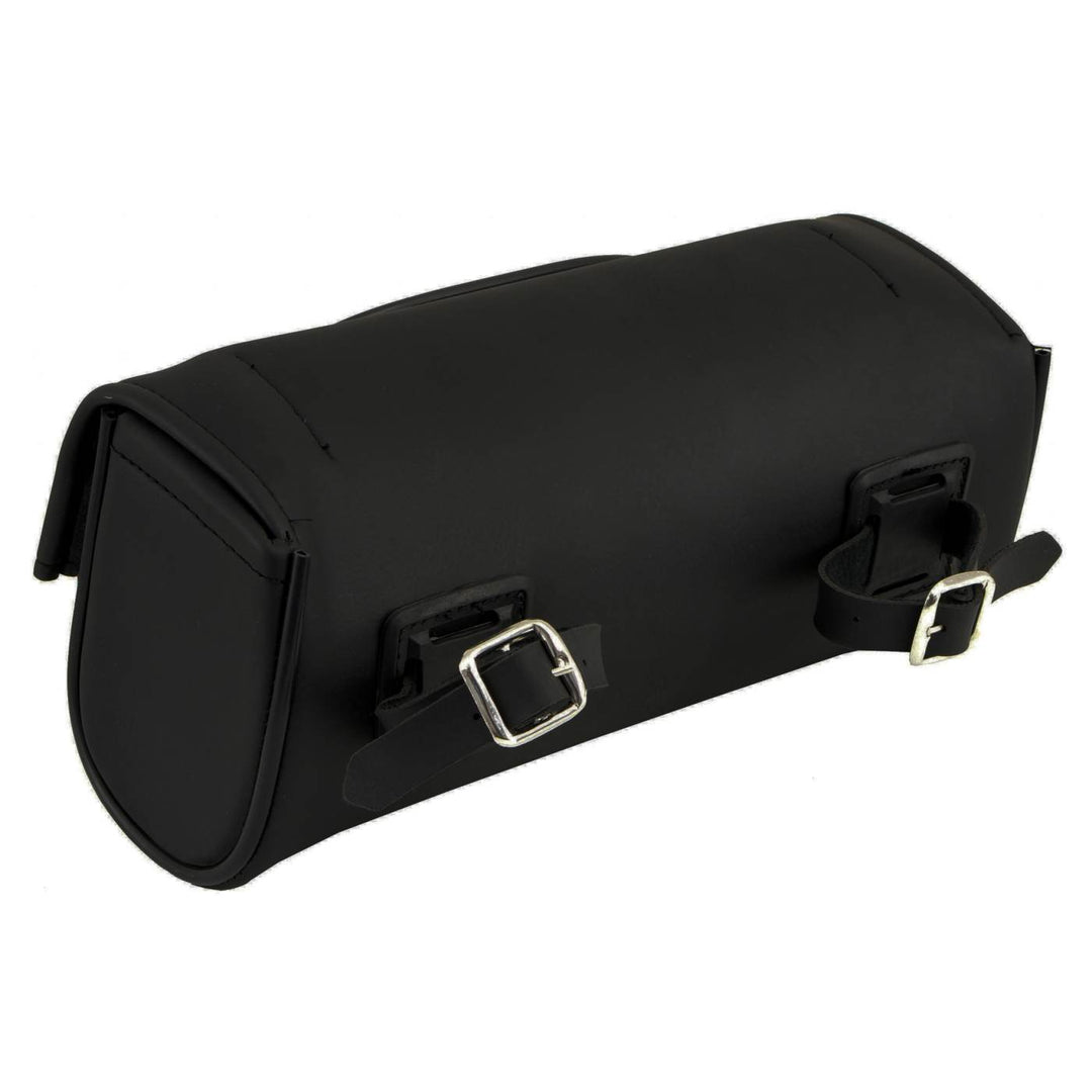 Milwaukee Leather SH62101 Black Double Strap PVC Motorcycle Tool Bag