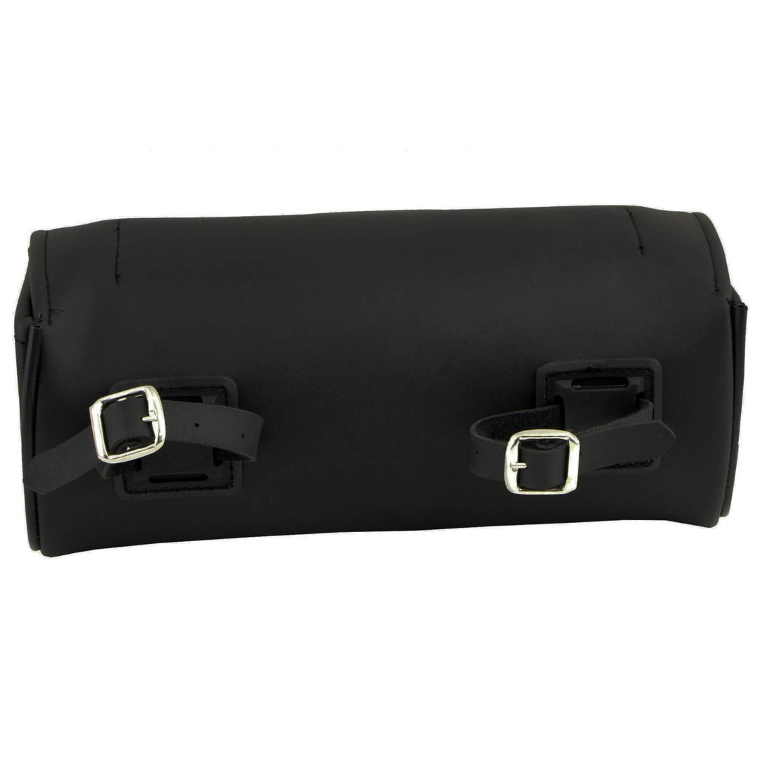 Milwaukee Leather SH62101 Black Double Strap PVC Motorcycle Tool Bag