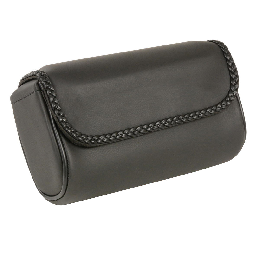 Milwaukee Performance SH627B01 Black PVC Small Braided Motorcycle Tool Bag with Self FastenerClosure