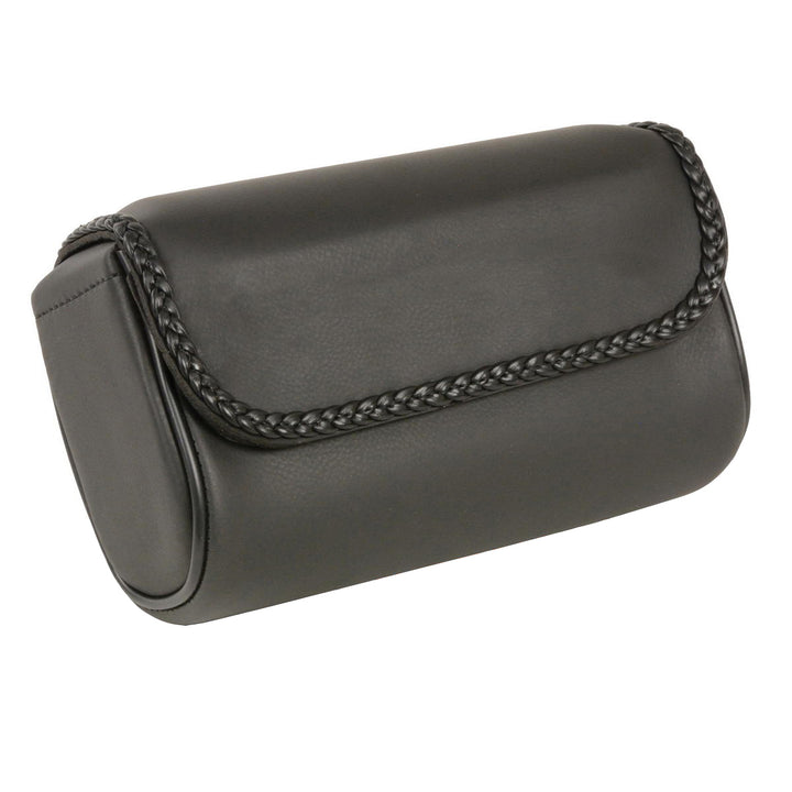 Milwaukee Performance SH627B01 Black PVC Small Braided Motorcycle Tool Bag with Self FastenerClosure