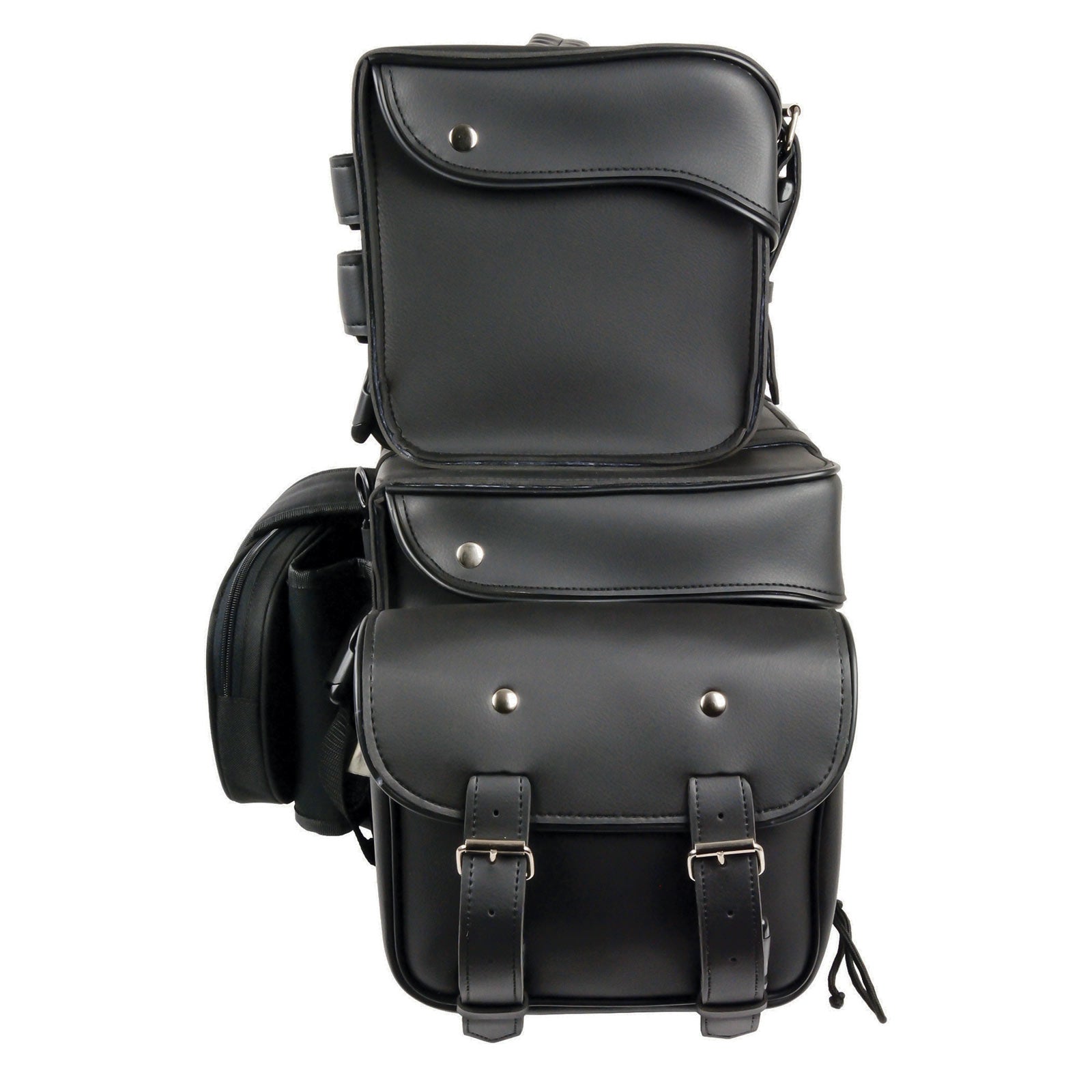 Milwaukee Leather SH65001 Large Black PVC 4-Piece Motorcycle